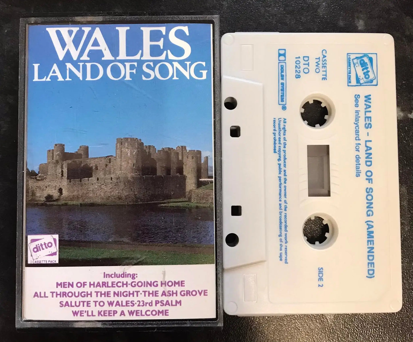 Wales, land of Song, cassette two, Ditto, DTO 10228B, Vintage Cassette Magretro