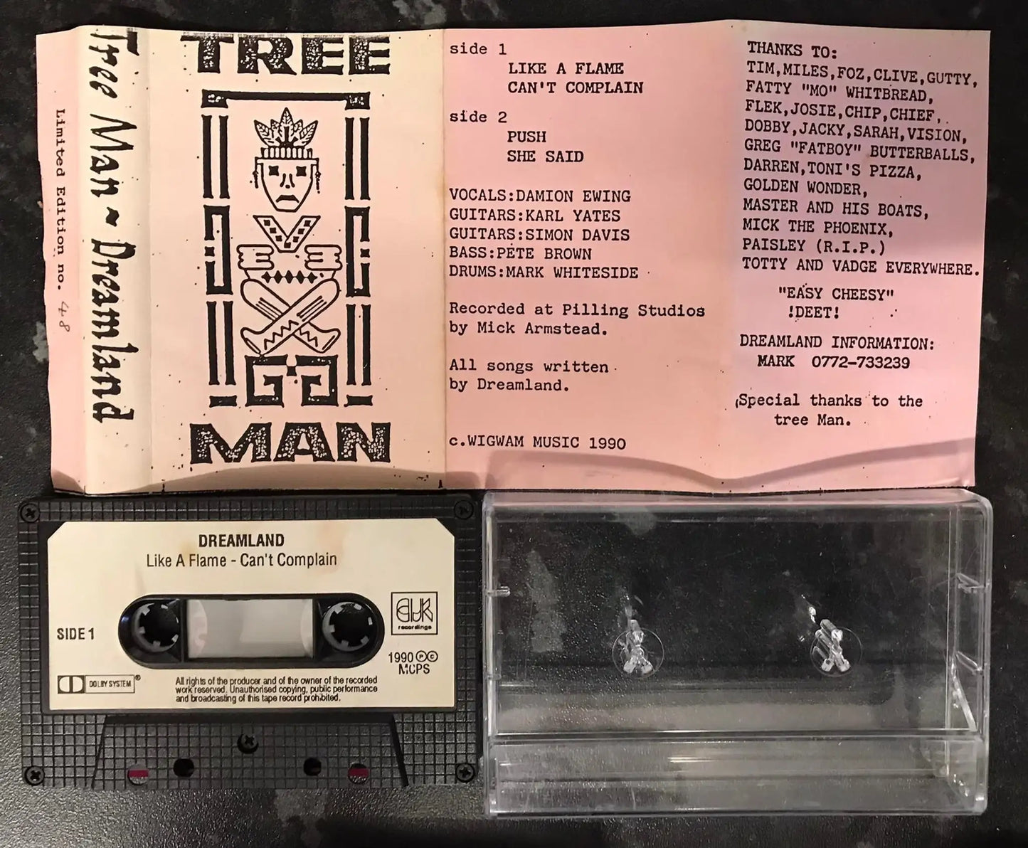 Tree Man, Dreamland, Vintage Obscure rare cassette, Vintage Cassette Magretro