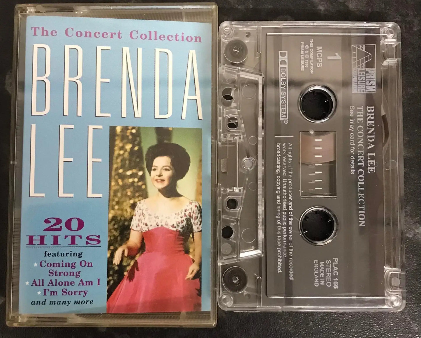 Brenda Lee, The Concert Collection, plac 166, Prism Leisure, Vintage Cassette Magretro