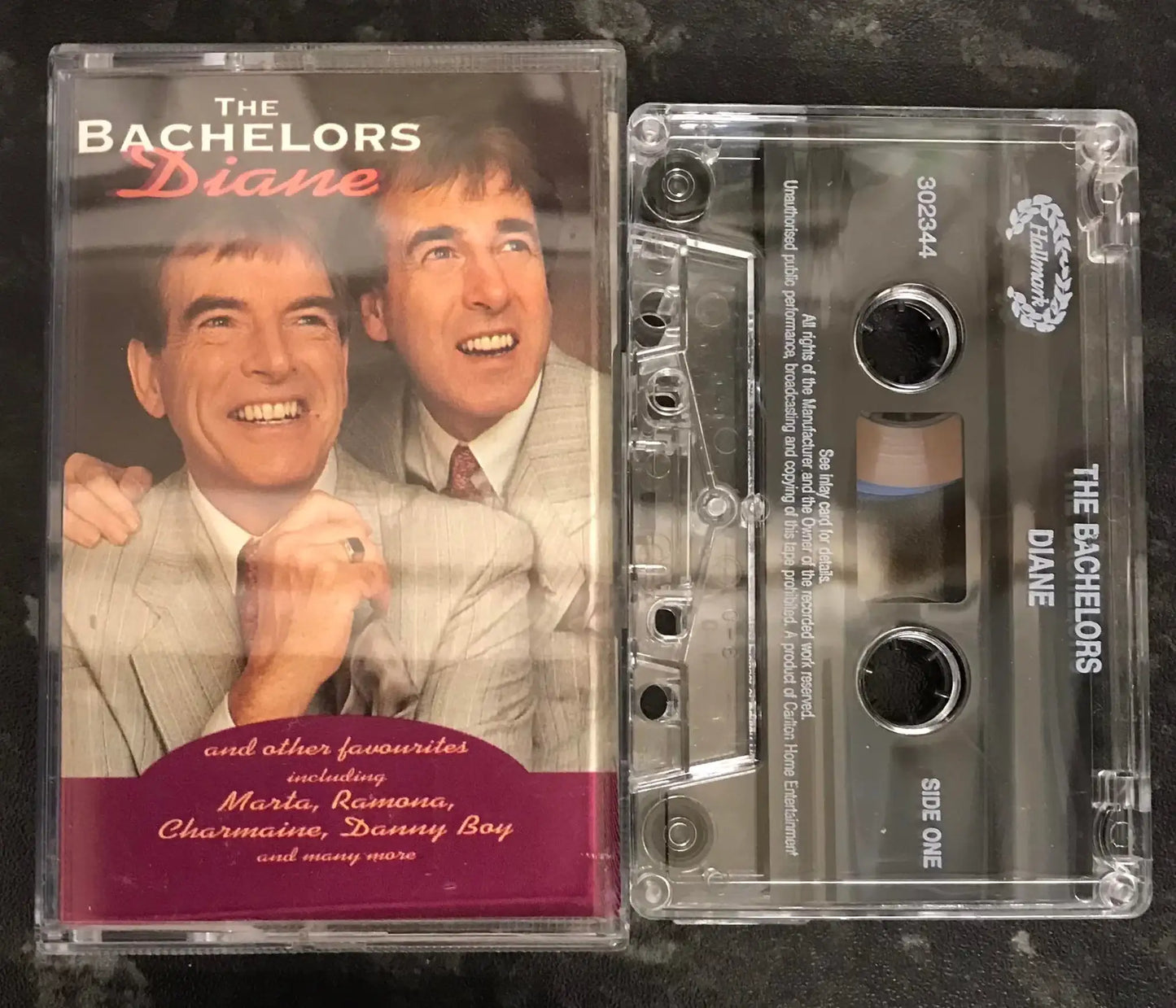 The Bachelors, Diane and Other Great Songs, HALLMARK, 302344, Vintage Cassette Magretro