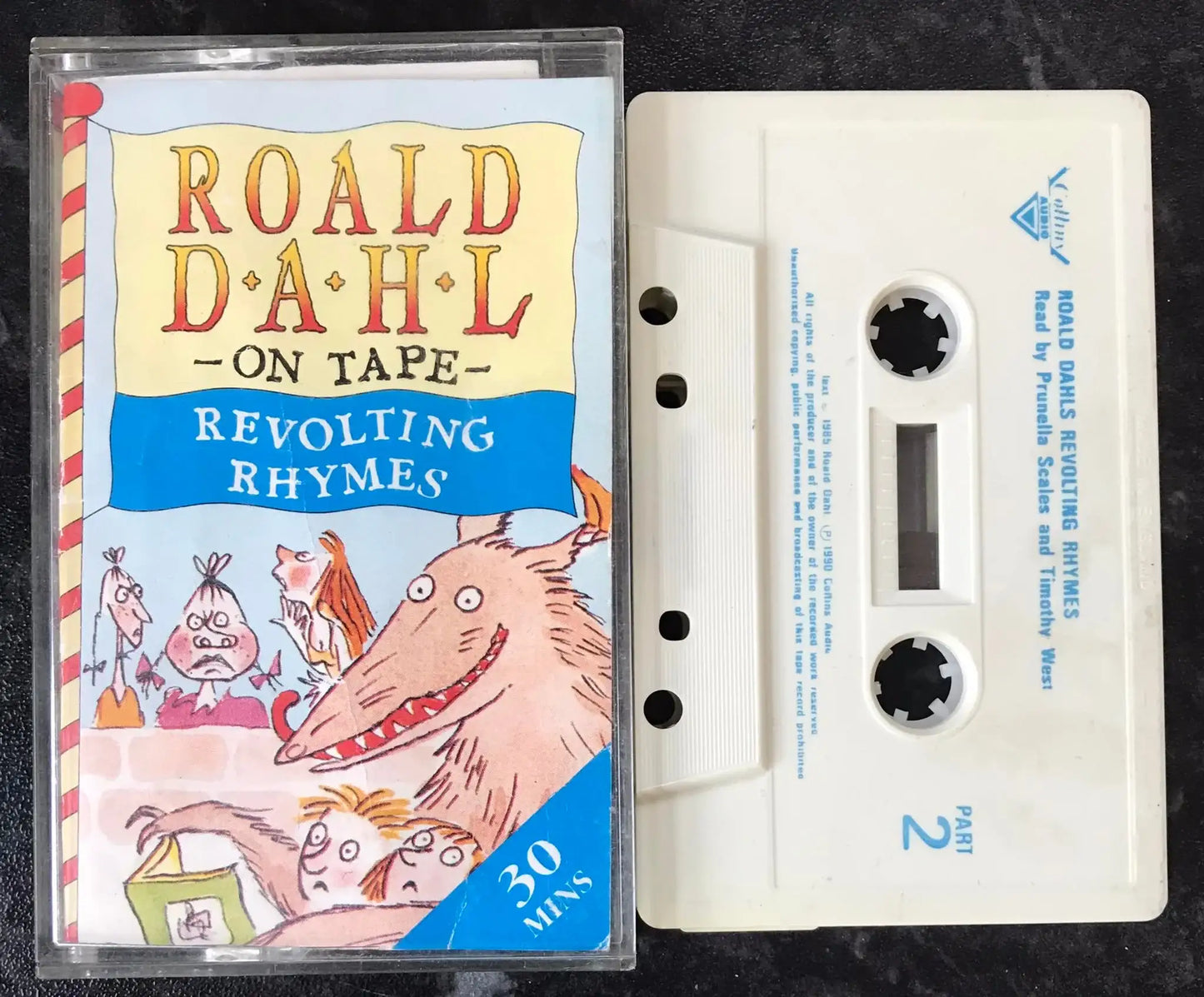 Roald Dahl on Tape, Revolting Rhymes, Audiobook, T40033, Collins Magretro