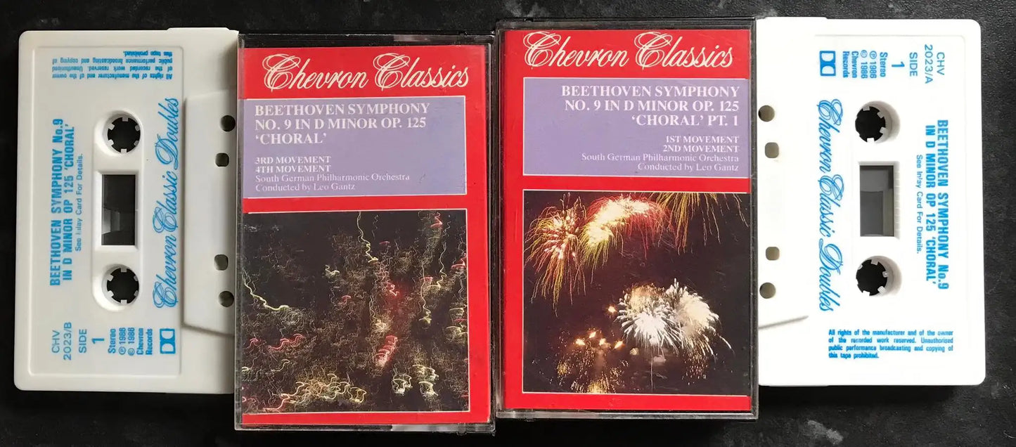 Beethoven Symphony no 9, 1-4 MOVEMENTS, RARE, CHV2023, Vintage Cassette Magretro
