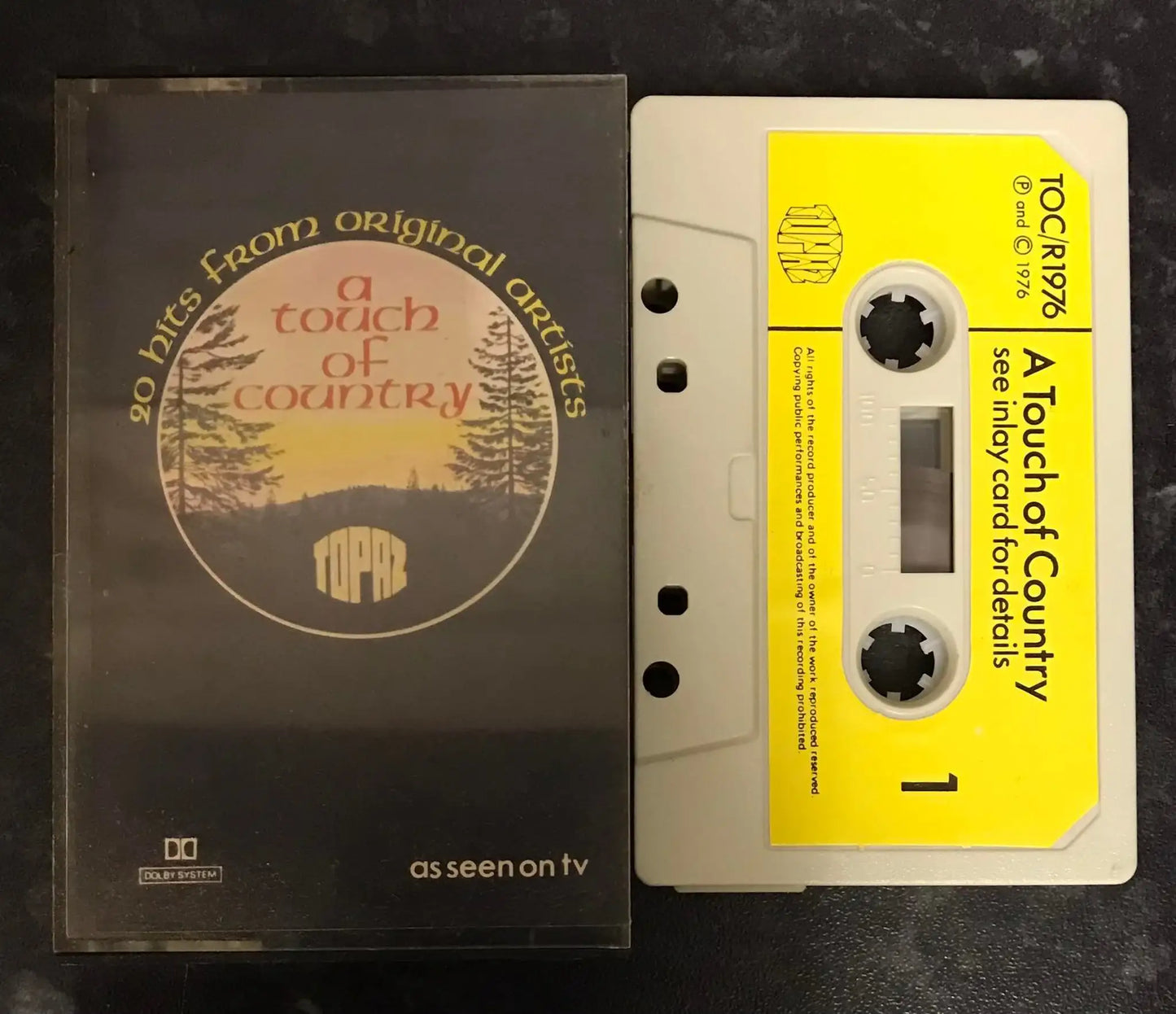 A Touch of Country, Topaz, 20 Hits from the Original Artists, TOC/C 1976 Magretro