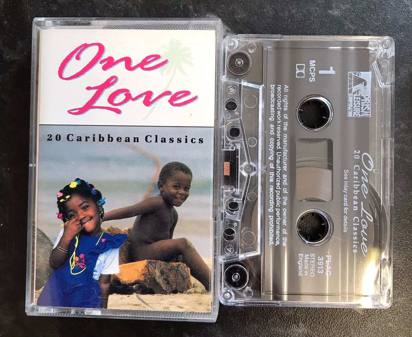 One Love Album, 20 Caribbean Classics, Prism Leisure, PLAC 3913,Vintage Cassette Magretro