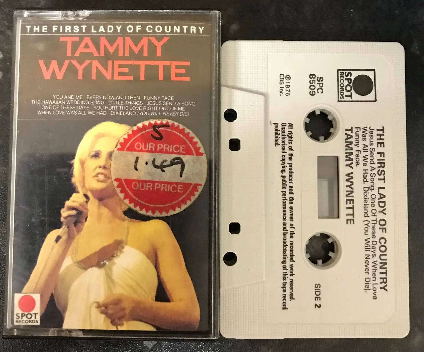 The First lady Of Country, Tammy Wynette, Spot Records, SPC 8509 Magretro