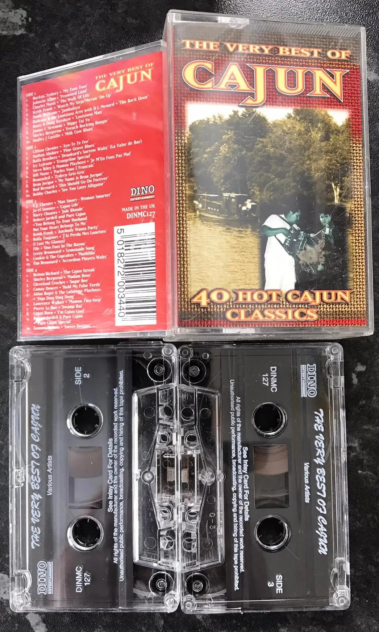 The Very Best of Cajun, Double Album, DINMC 127, Vintage Cassette Magretro