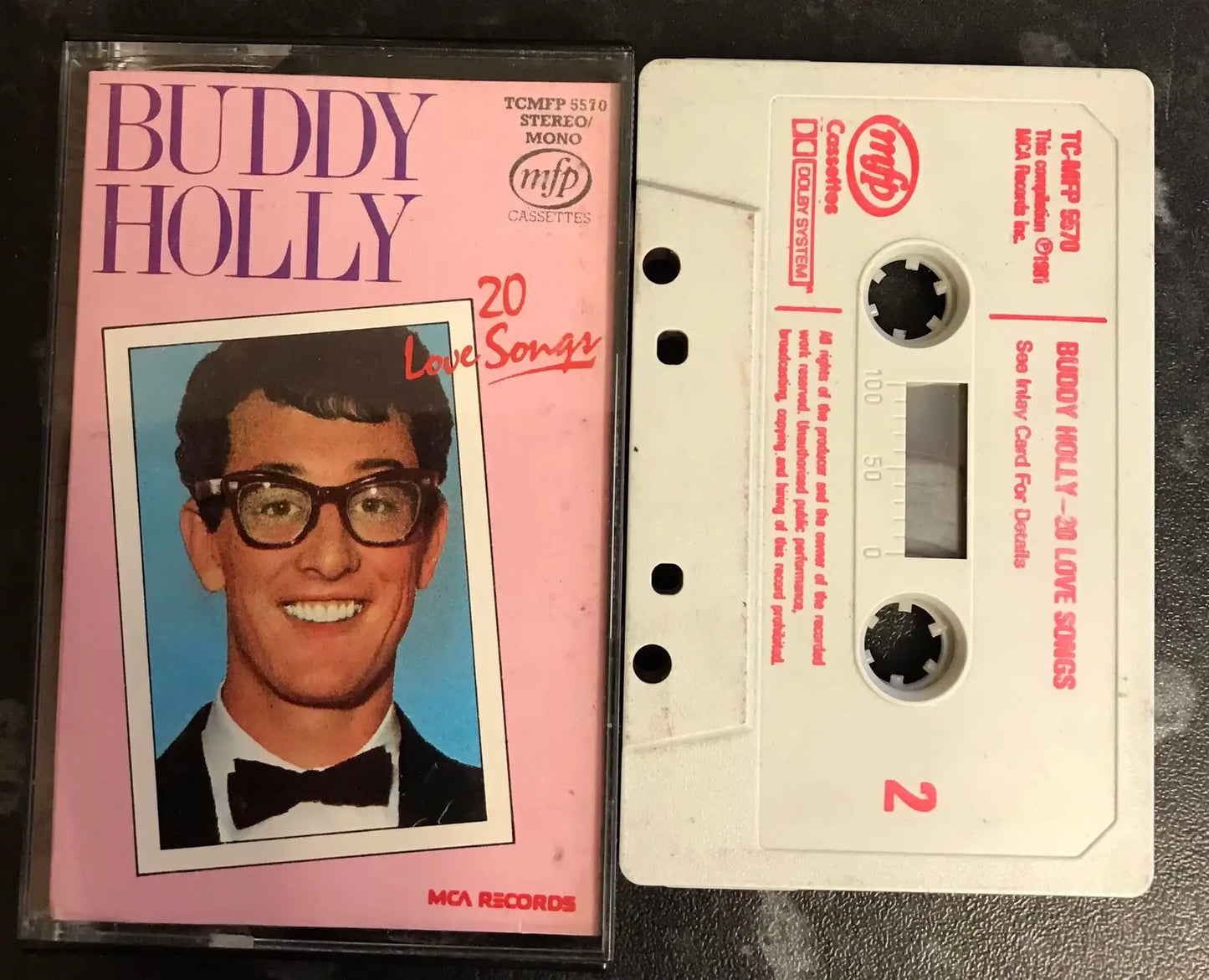 Buddy Holly 20 love songs Album, tc-mfp 5570, Vintage Cassette Magretro