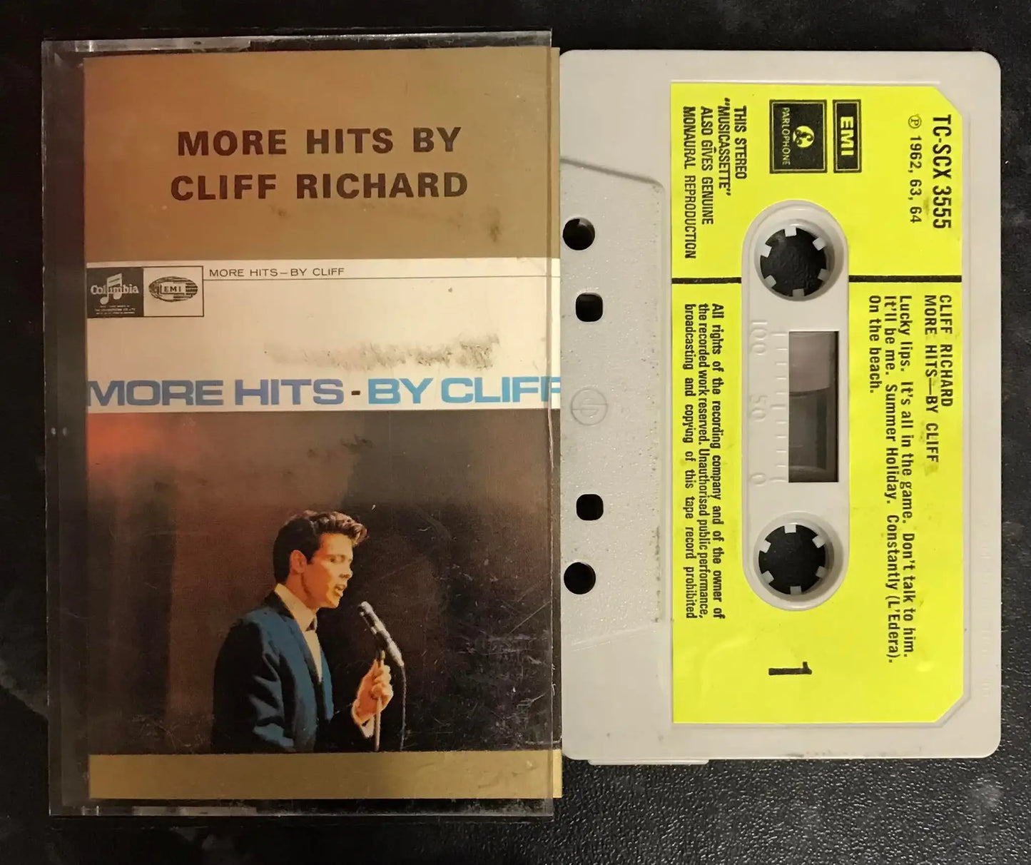 More Hits by Cliff Richard, Parlophone, TC-SCX-3555, Vintage Cassette Magretro