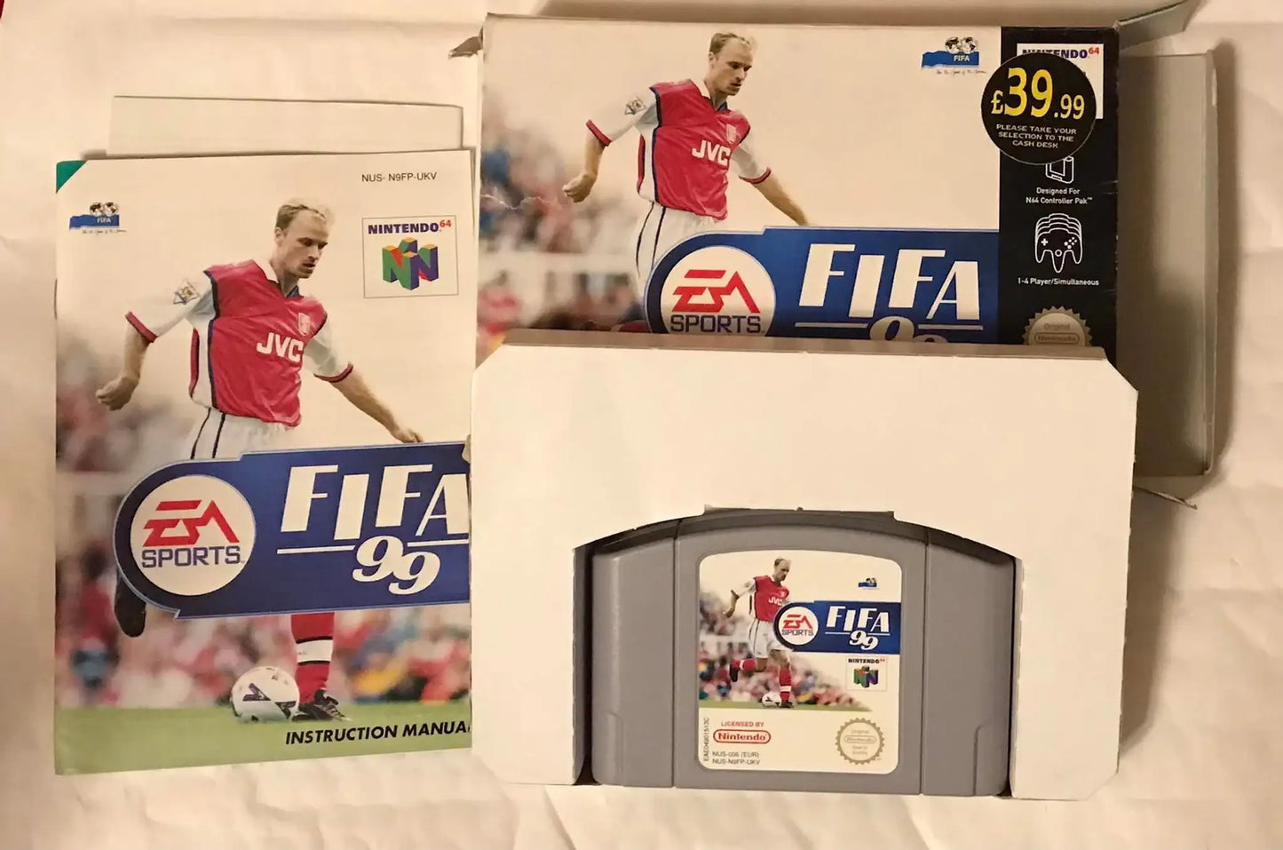 Nintendo N64 game, fifa 99, UK PAL Magretro