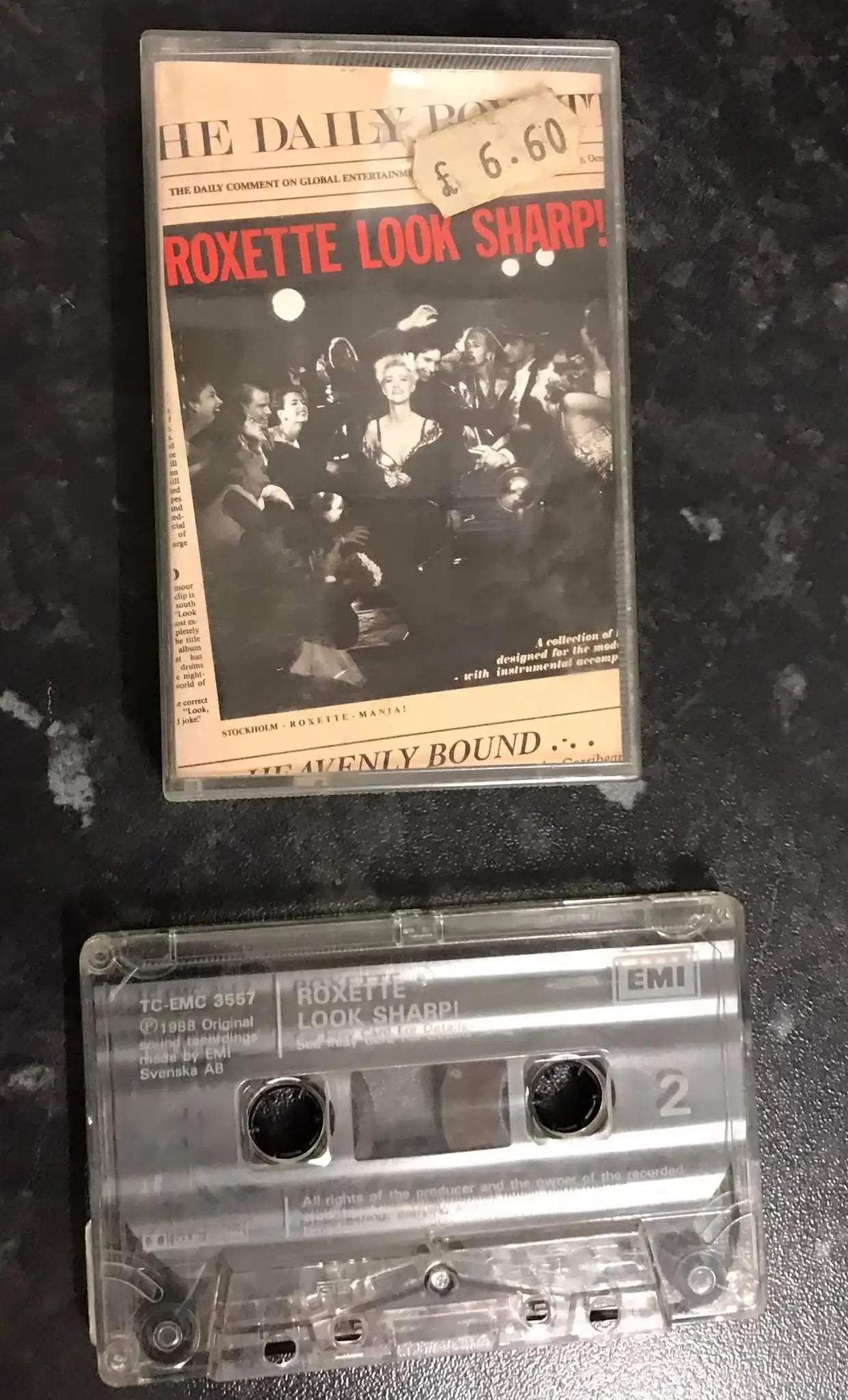 Roxette, Look Sharp! Album, EMI, TCEMC 3557, Vintage Cassette Magretro
