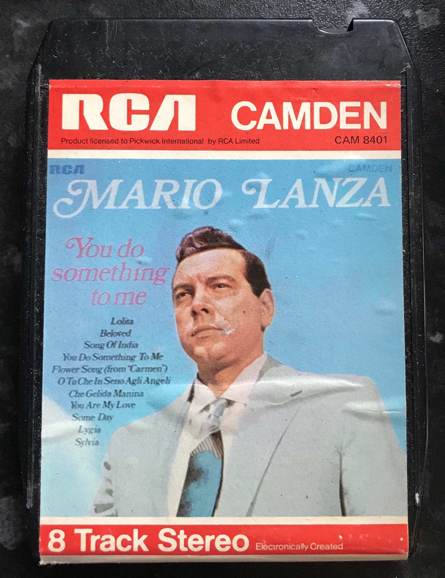 Mario Lanza, You Do Something To Me, 8 TRACK Vintage, Camden CAM 8401 Magretro