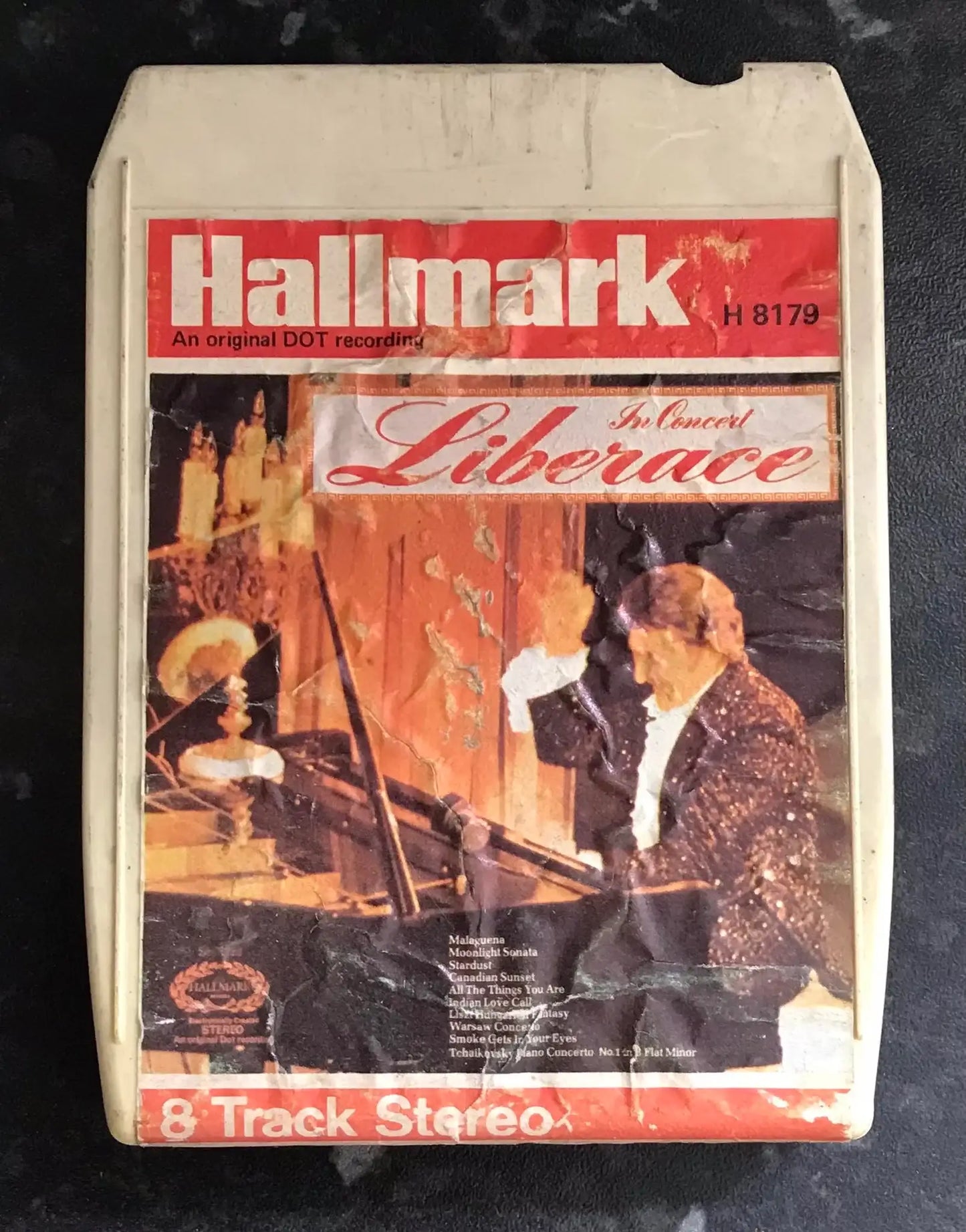8 Track Stereo, Liberace, In Concert, Hallmark Label, H 8179 Magretro