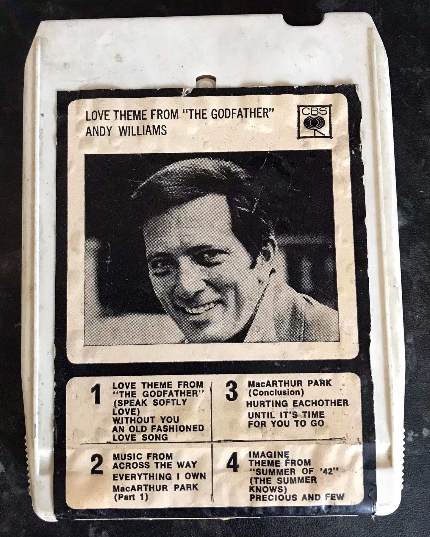 8 Track Stereo, Andy Williams, Love Theme From "The Godfather", CBS, 42-64869 Magretro