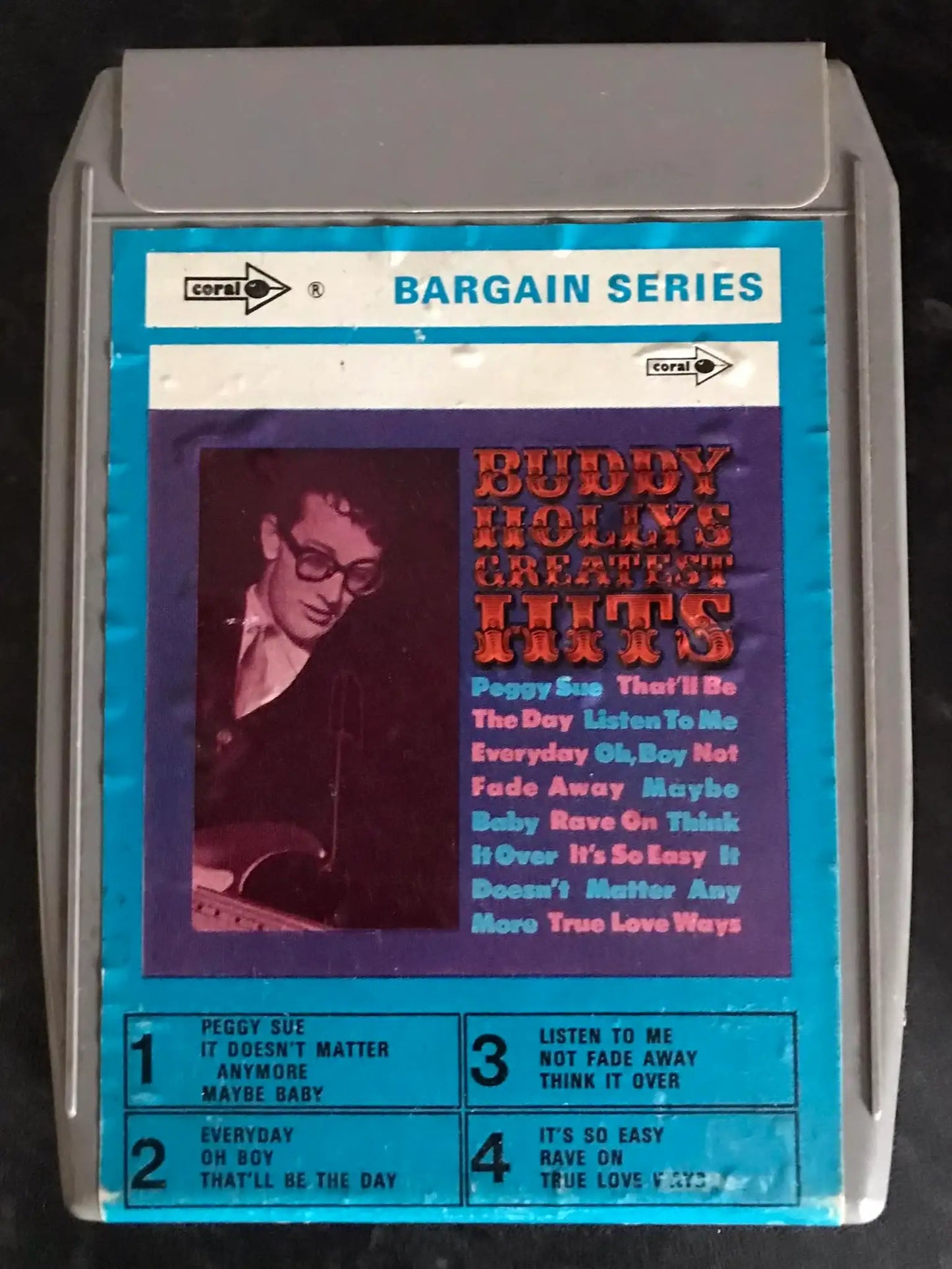 Buddy Holly Greatest Hits, 8 TRACK Vintage Cassette Magretro