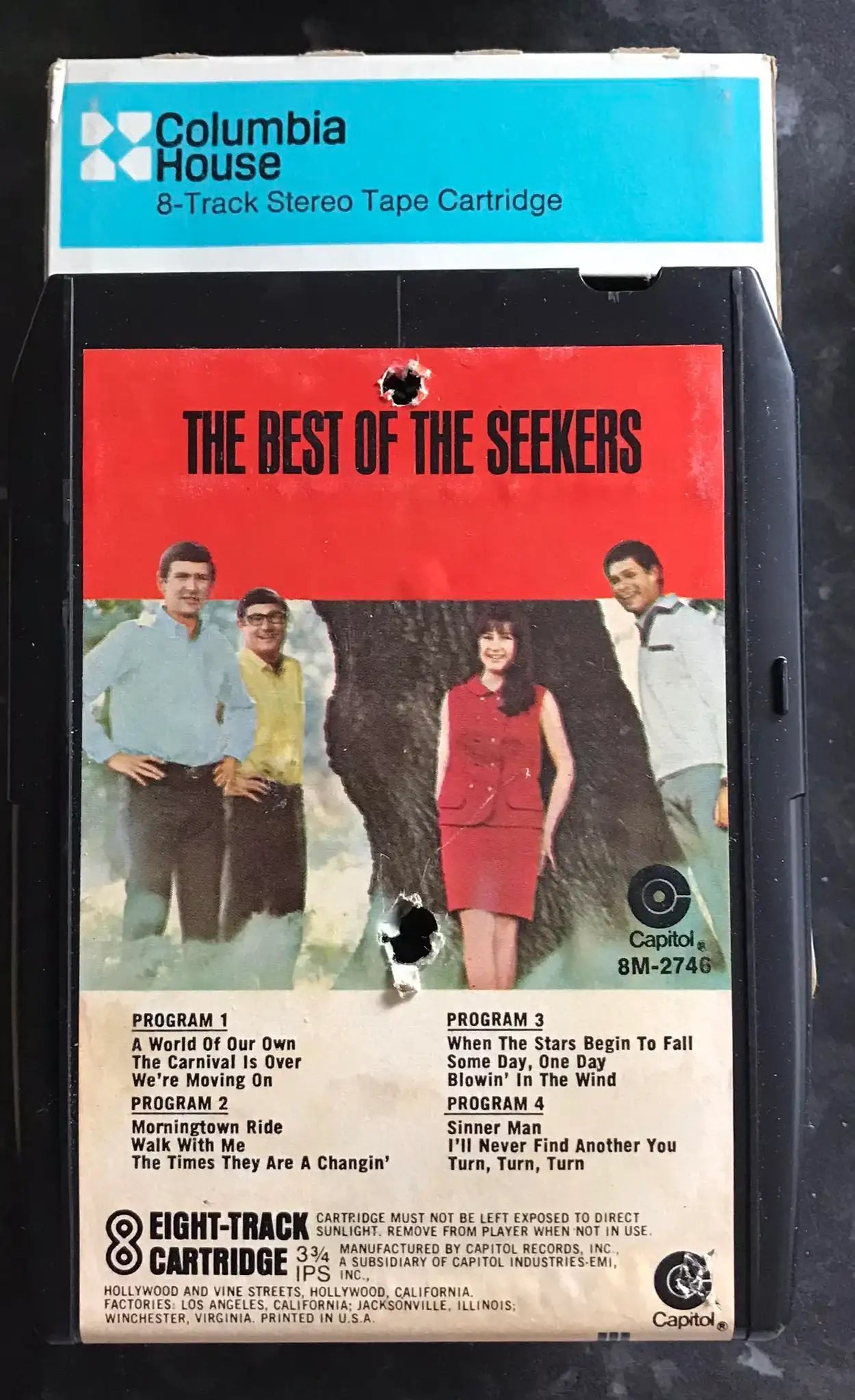 8 Track Stereo, The Best Of The Seekers, 8M-2746, Vintage Cassette Magretro
