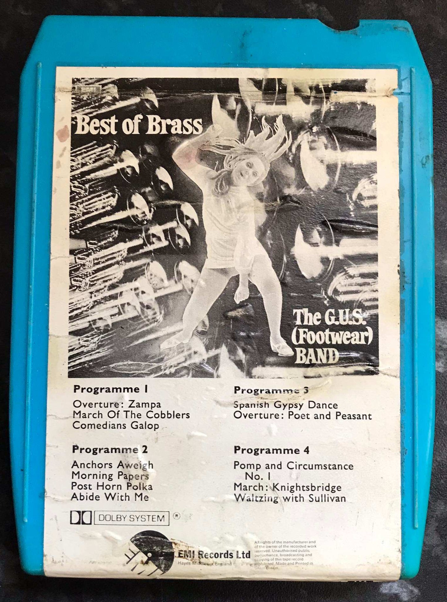 8 Track Stereo, Best of Brass the G.U.S. Footwear Band, 8X EXE46 Magretro
