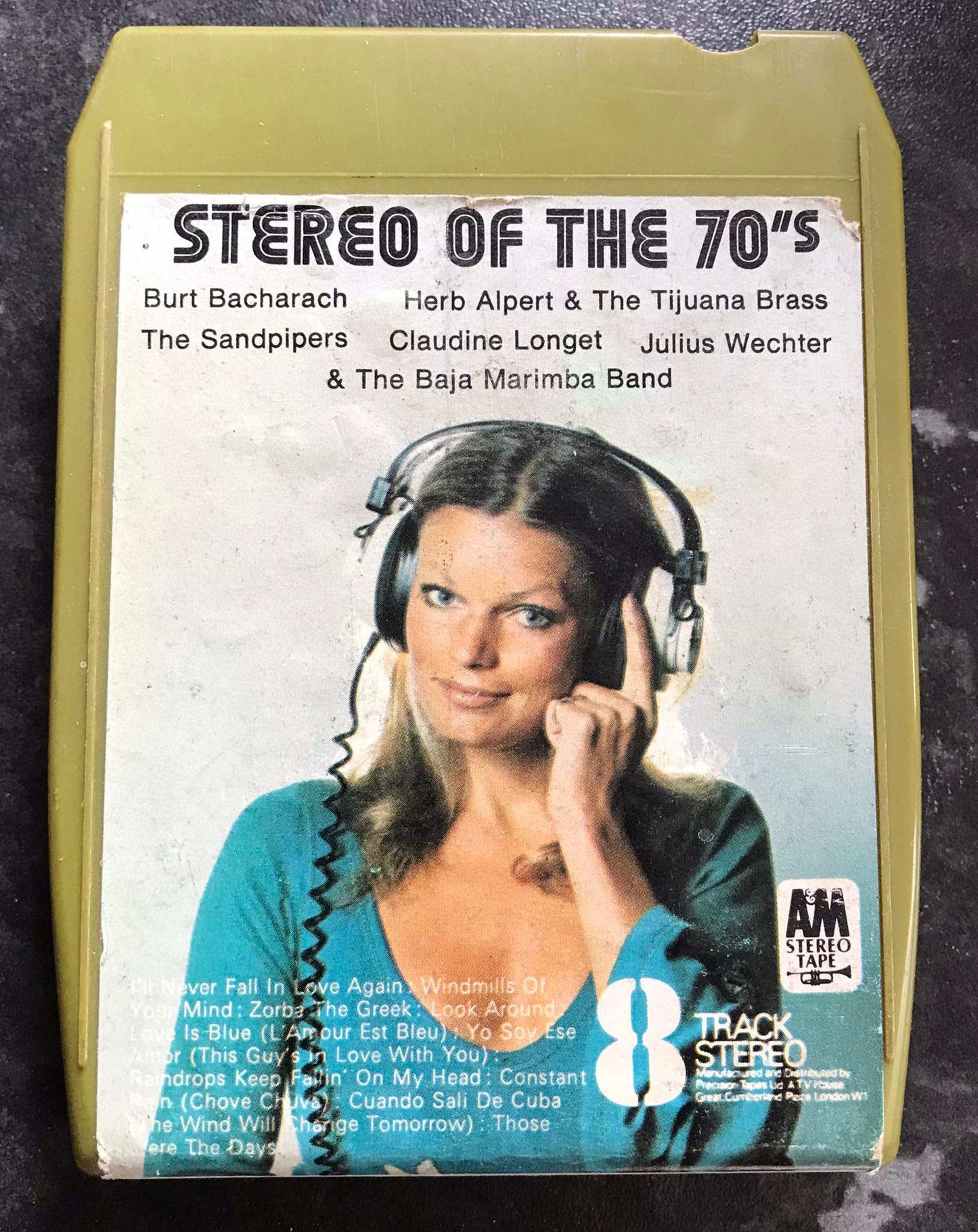 8 Track Stereo, Stereo of the 70's Cartridge, A&M Records, Y8AMB 1002 Magretro