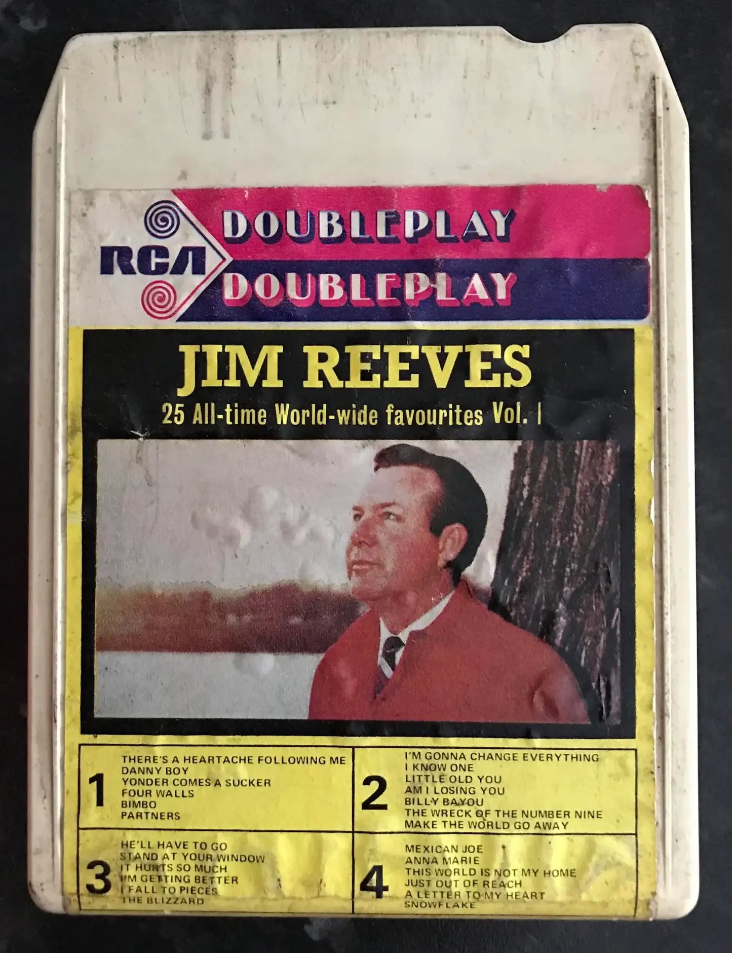 Jim Reeves, 25 all time world wide favourites vol 1, 8 TRACK Vintage Cassette Magretro