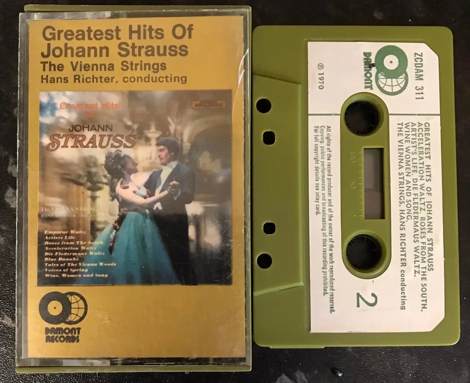 Greatest Hits of Johann Strauss, The Vienna Strings, zcdam 311, Damont Magretro