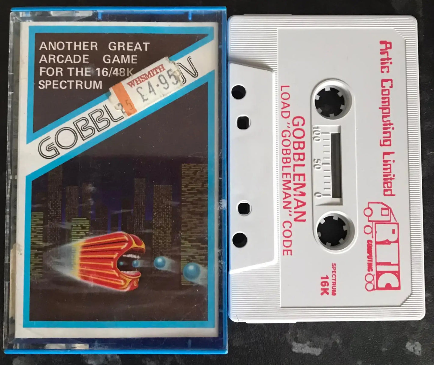 Gobbleman, ZX Spectrum, Released by Artic Software, WORKING, RARE Magretro