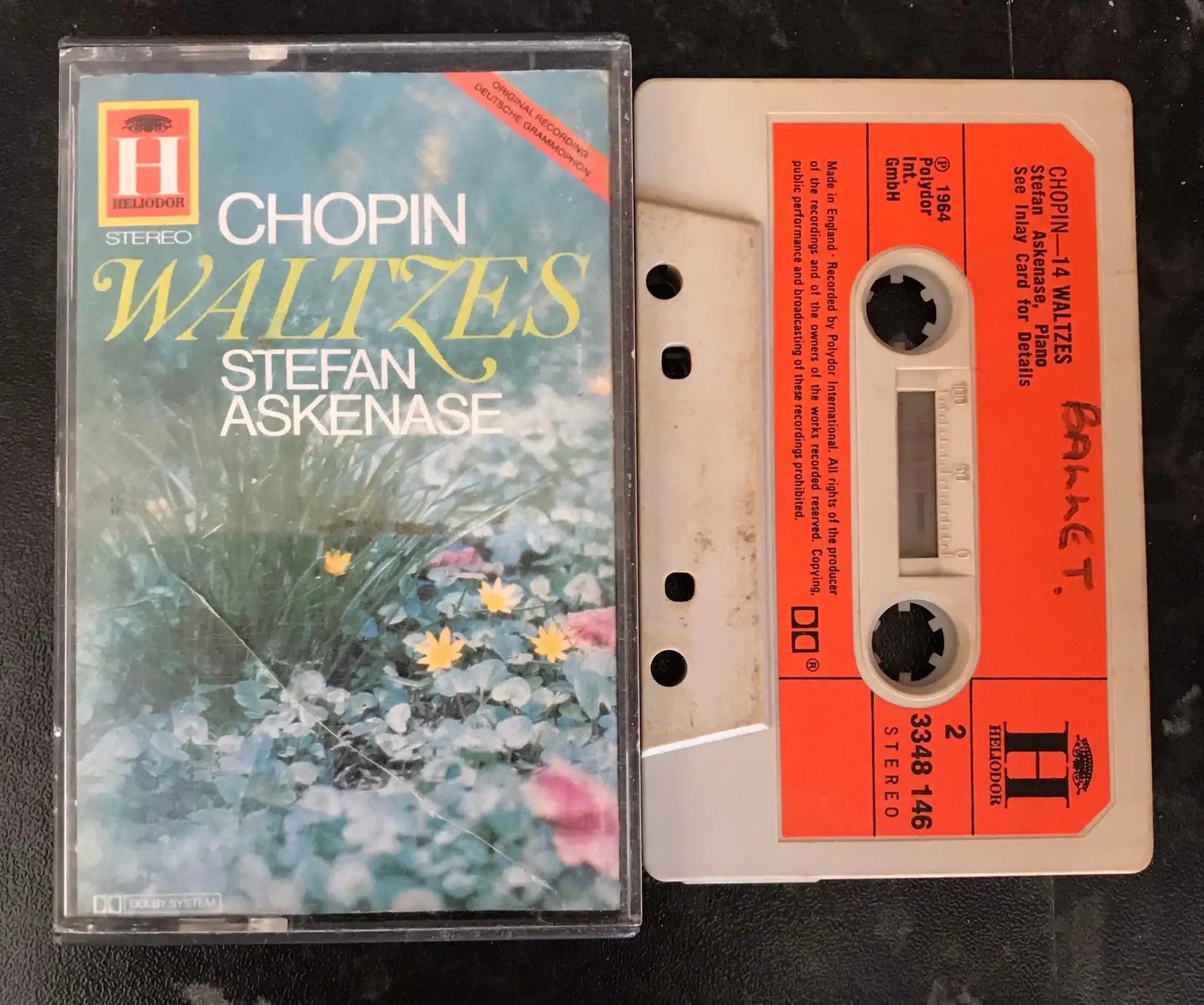Chopin 14 Waltzes, Stefan Askenase, 3348 146, Vintage Cassette Magretro