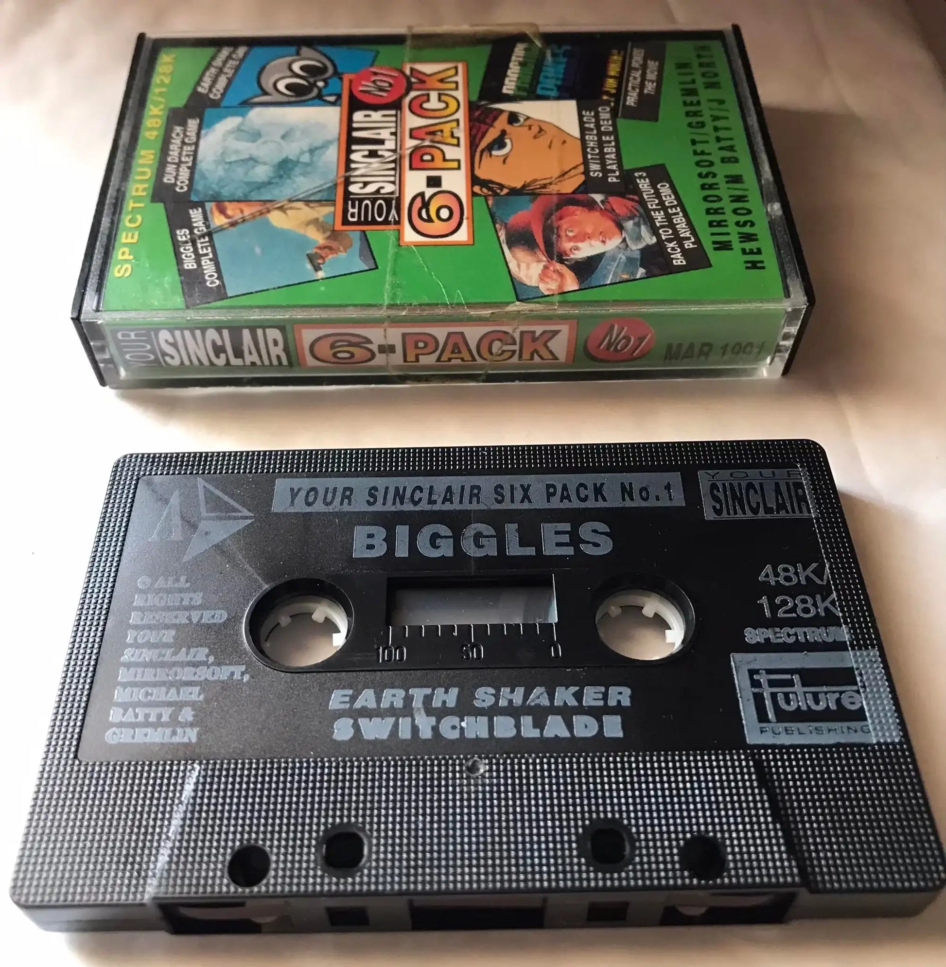 Your Sinclair, Magazine Tape, 6 Pack no.1, March 1991 Magretro