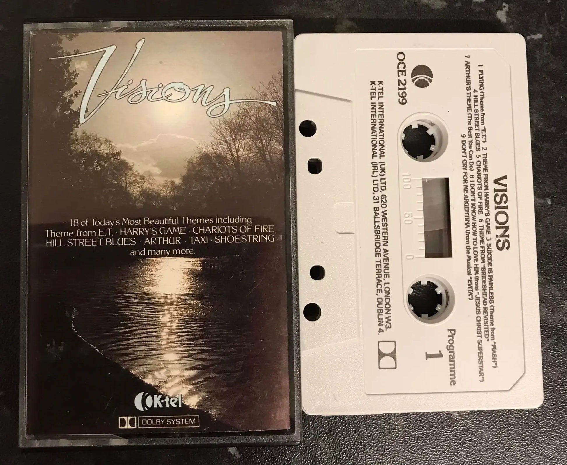 Visions Album, 18 of today's most beautiful themes 1982, K-Tel, OCE 2199 Magretro