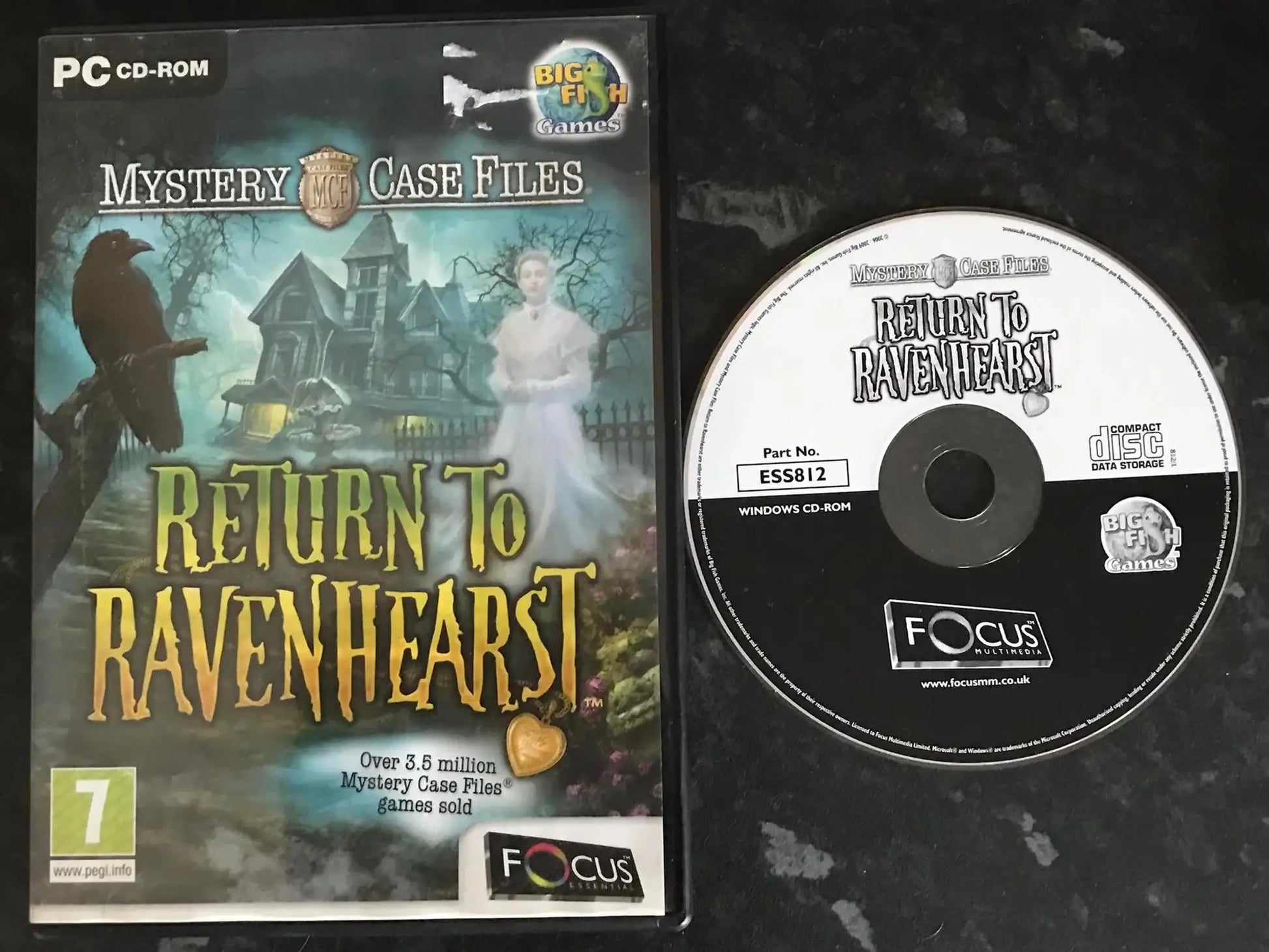 Return To Ravenhearst, Mystery Case Files, UK, Pal, PC Game Magretro