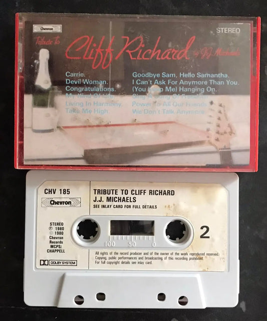 Tribute To Cliff Richard By J.J Michaels, Chevron, CHV 185, Vintage Cassette Magretro