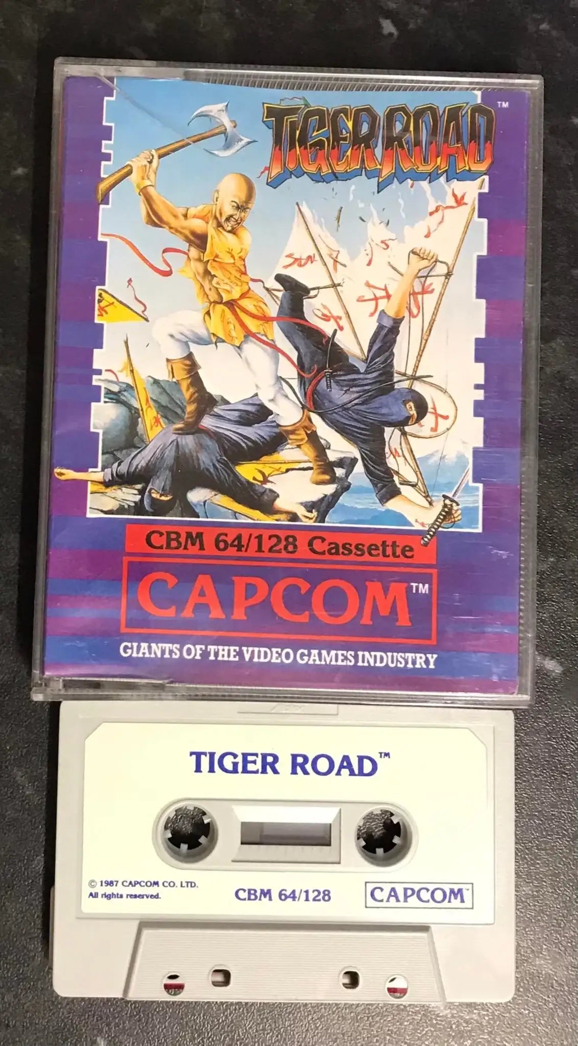 Tiger Road, C64 Game by Capcom (RARE) WORKING Magretro