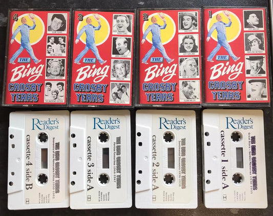 The Bing Crosby Years, 4 Tape Set, RDC 91811, Vintage Cassette Magretro