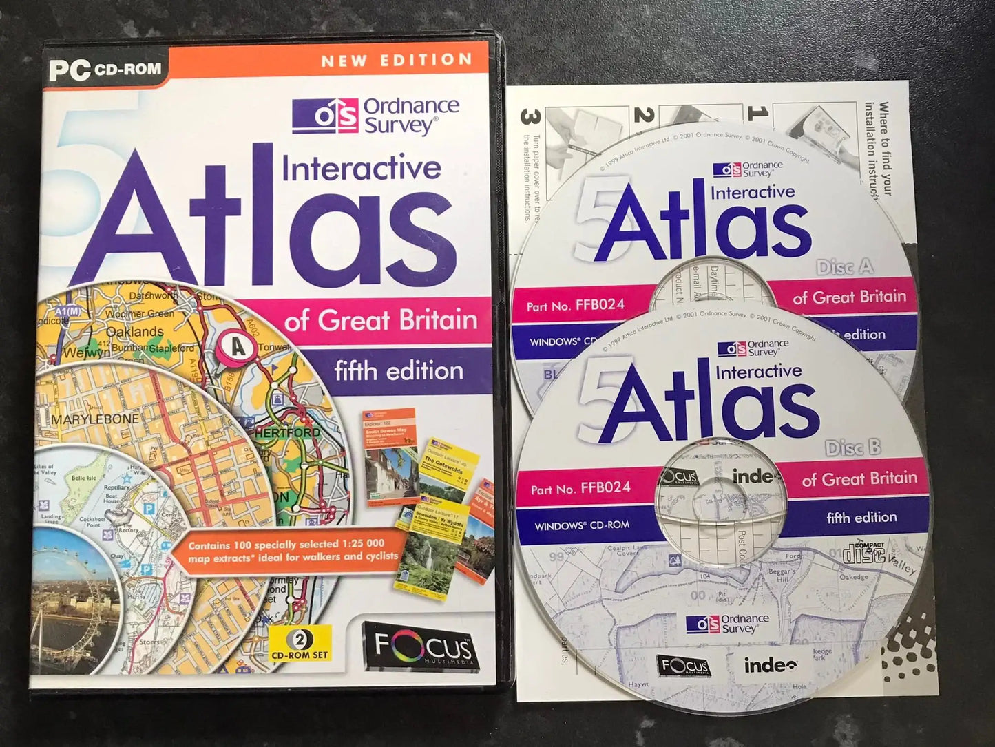 Ordnance Survey Interactive Atlas of Great Britain, Fifth Edition, PC Game Magretro