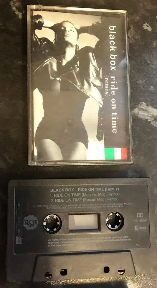 Black Box, Ride on Time (Remix) Single, RCA, PK 43241, Vintage Cassette Magretro