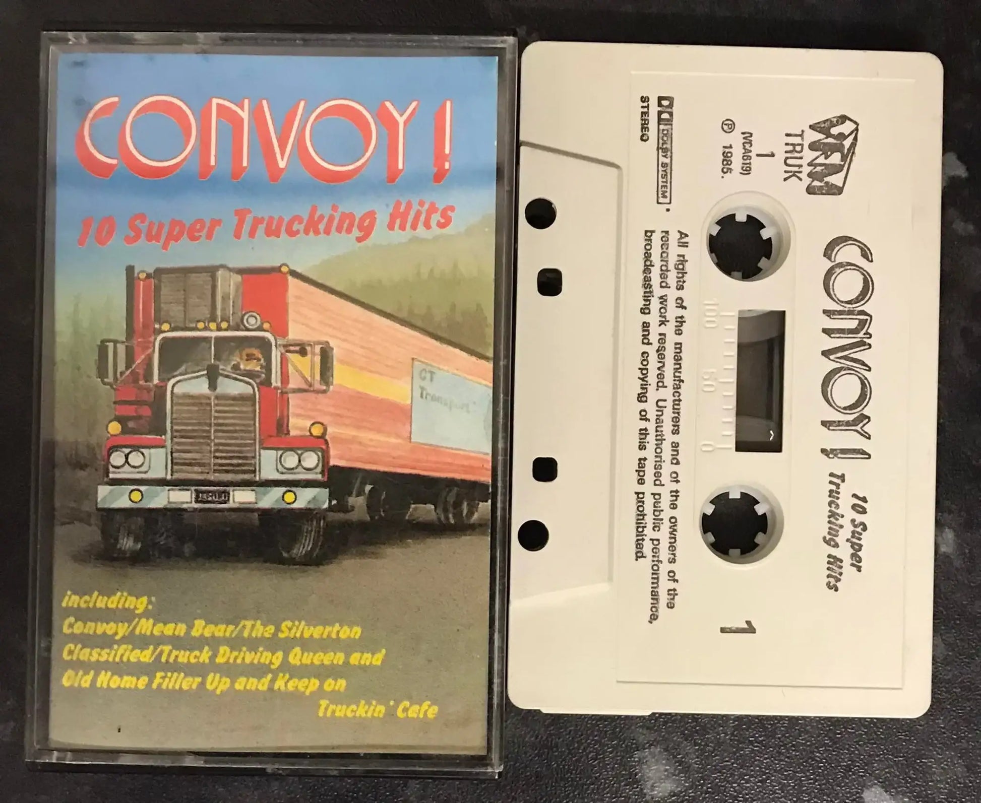 Convoy! 10 Super Trucking Hits Album, VFM, TRUK 1 (VCA619), Vintage Cassette Magretro