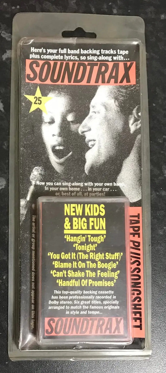 Soundtrax 25 New Kids and Big Fun, Ultra Rare, Vintage Cassette Magretro