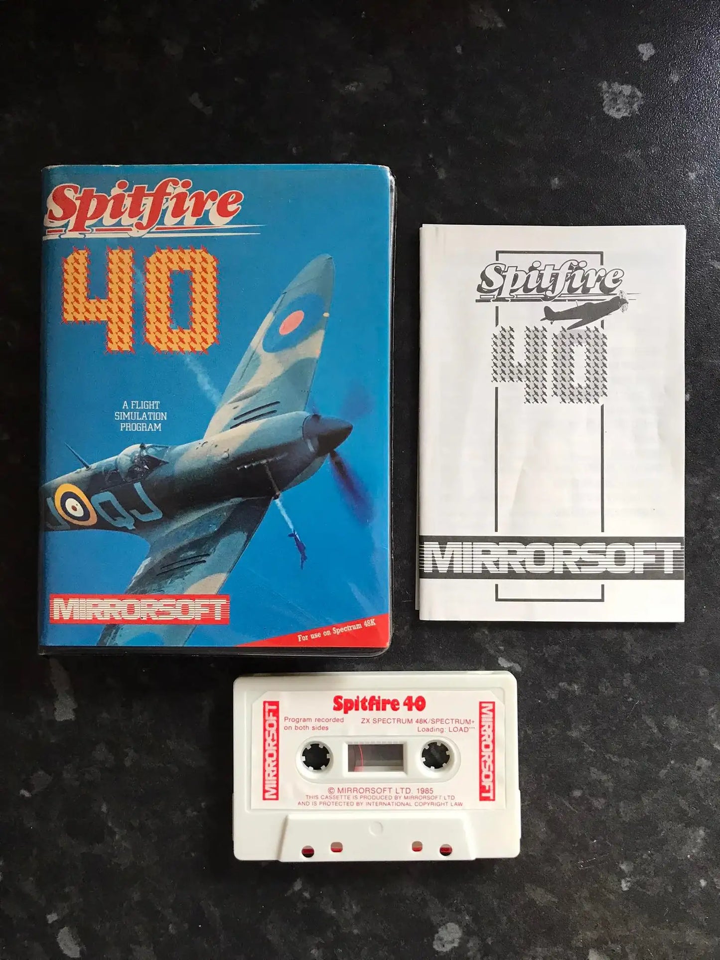 Spitfire 40, ZX Spectrum, by Mirrorsoft WORKING Magretro