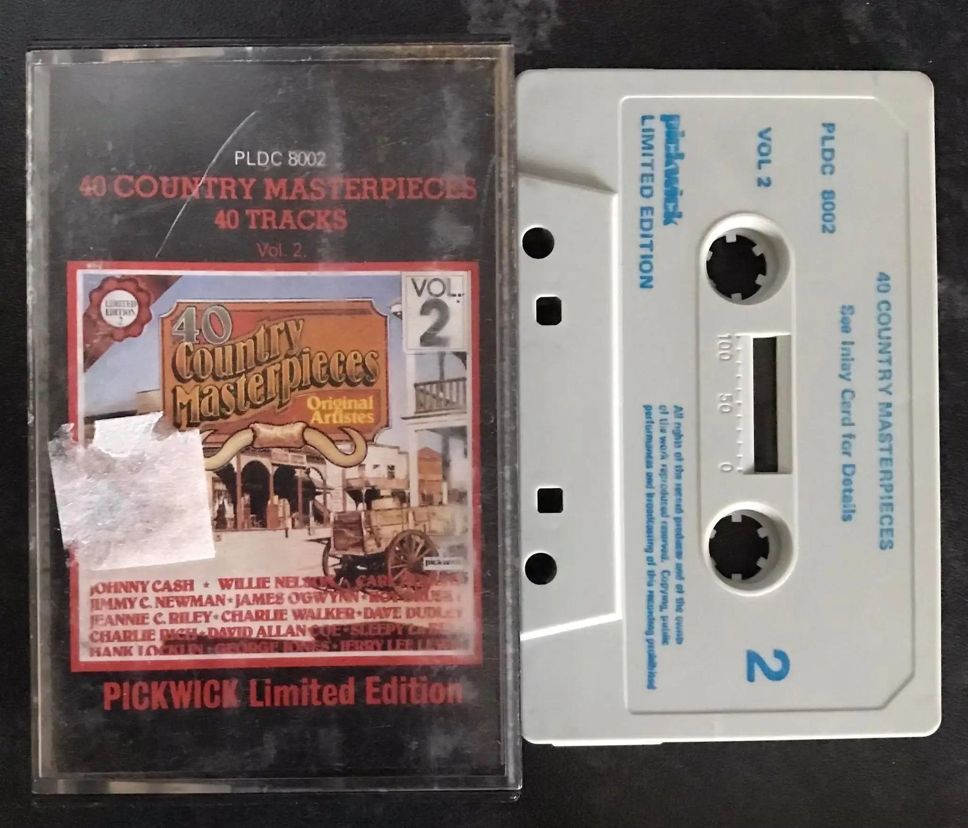 40 Country Masterpieces Album, Voilume 2, PICKWICK, PLDC 8002, Vintage Cassette Magretro