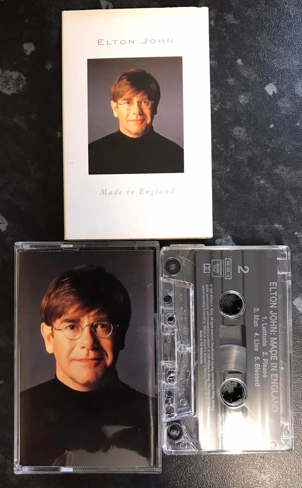 Elton John, Made In England with Cover Sleeve, 526 185-4, Vintage Cassette Magretro