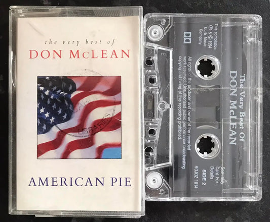The Very Best of Don McLean Album, American Pie, ROJOZ 1104, Vintage Cassette Magretro