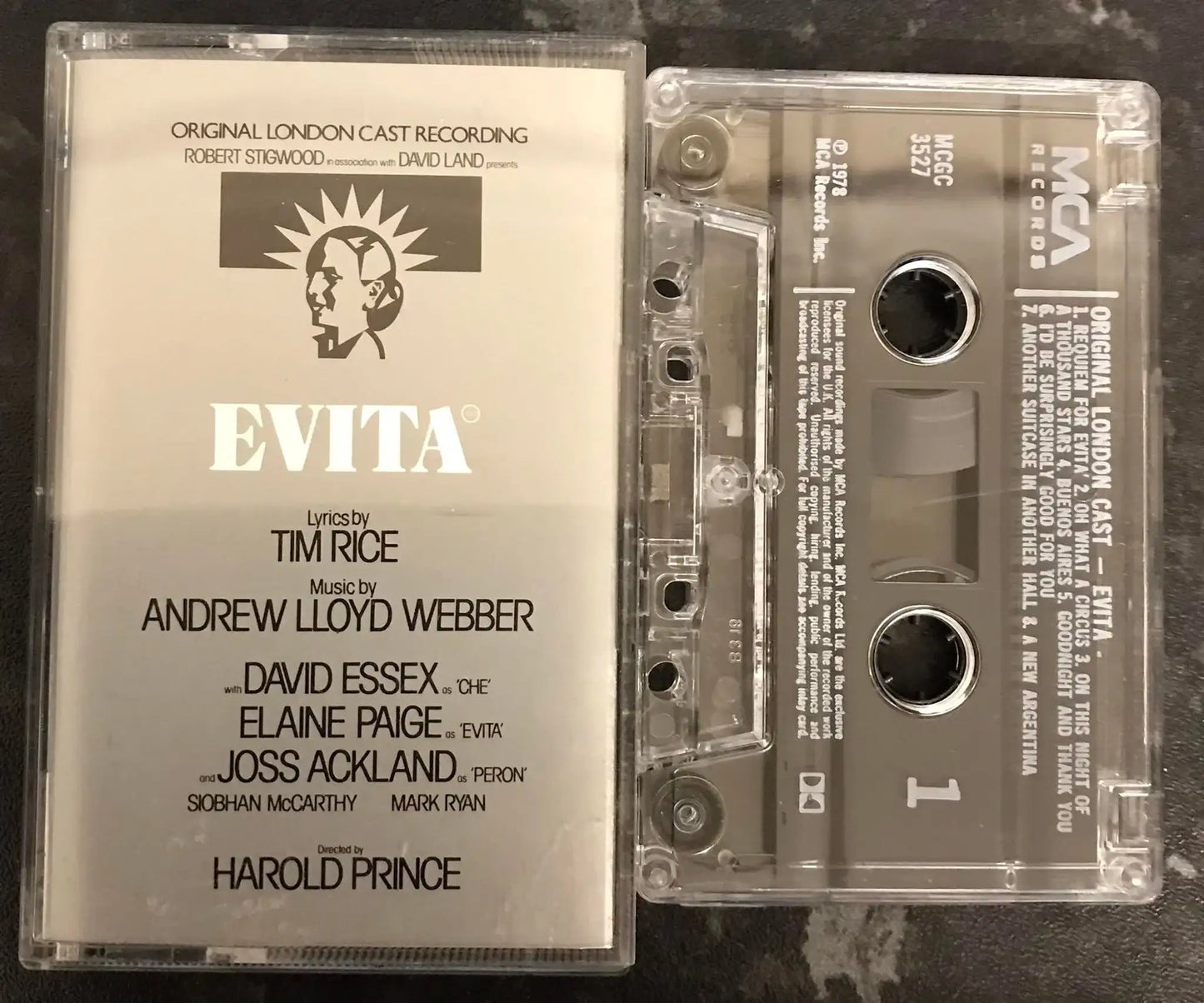Evita, Original London Cast Recording Album, MCA Records, MCGC 3527 Magretro