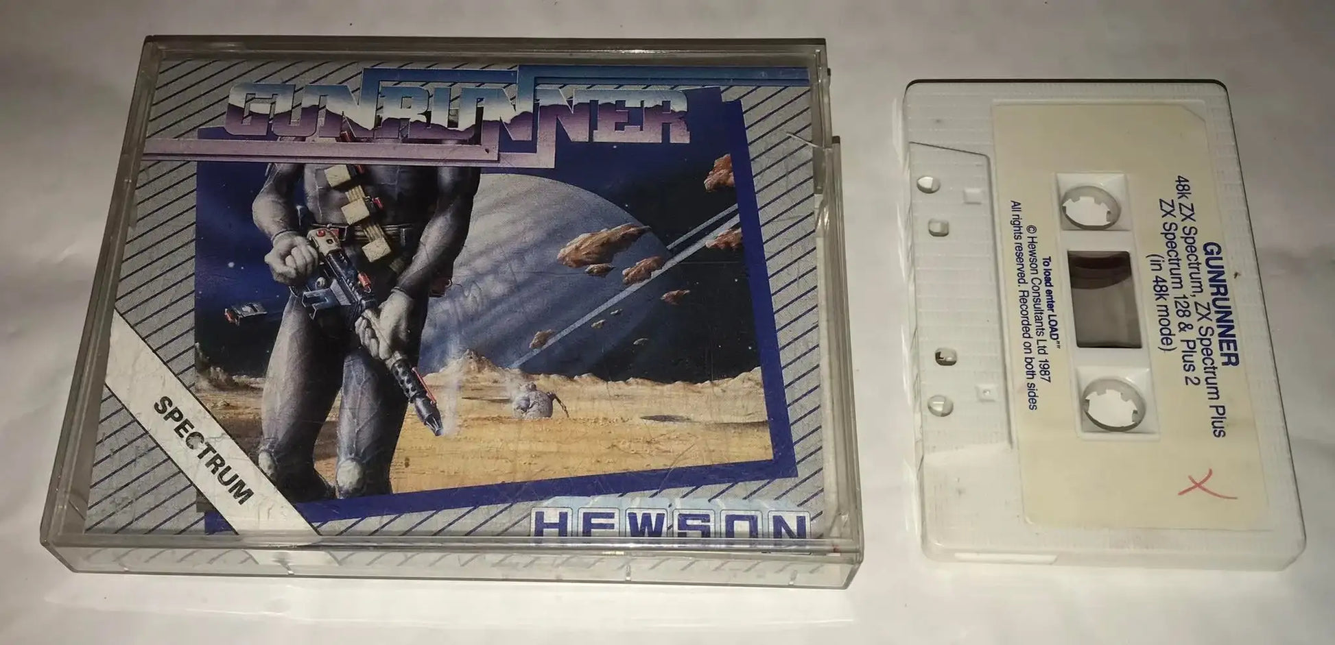 Gunrunner, ZX Spectrum, by Hewson (RARE), WORKING Magretro