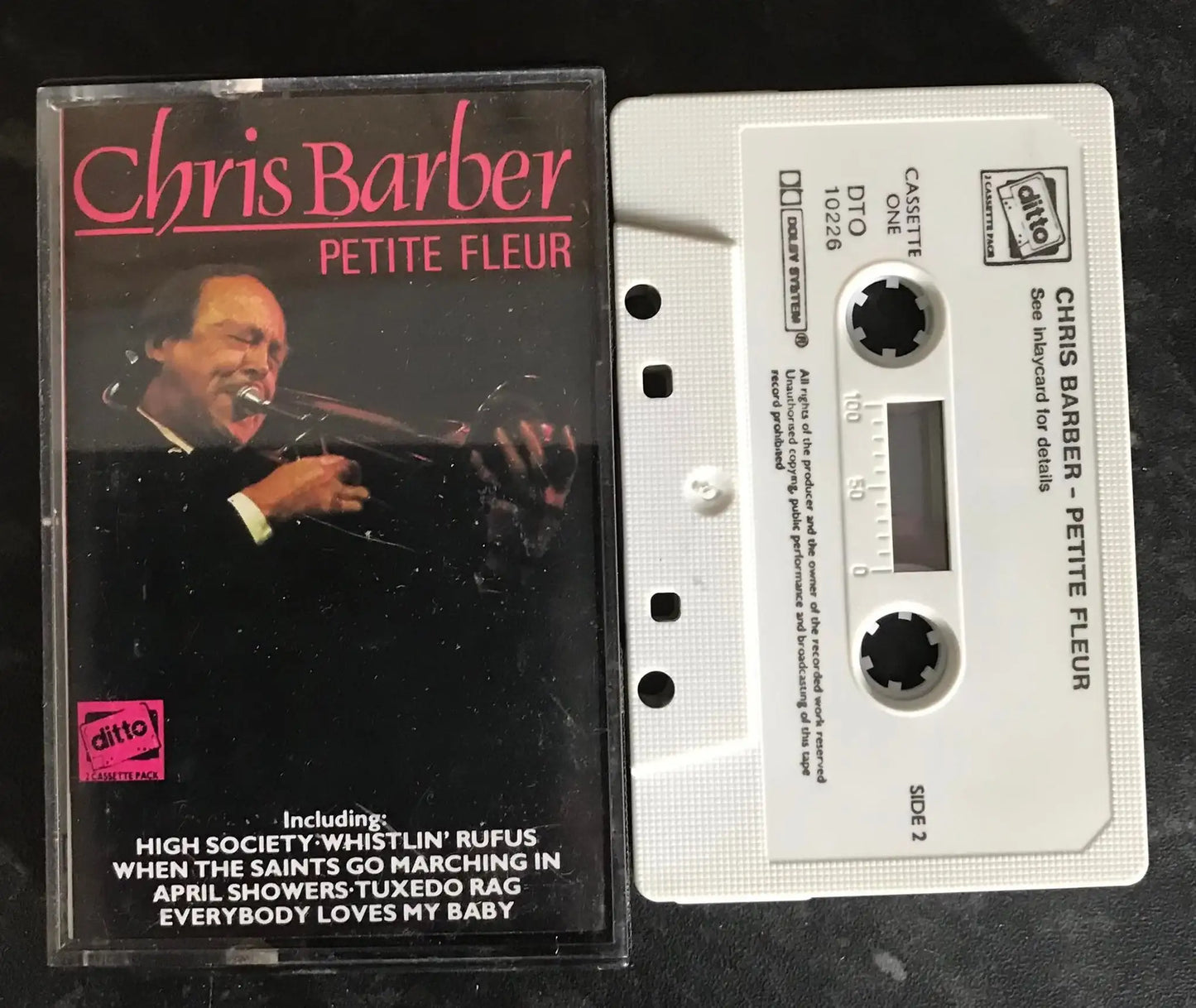 Chris Barber, Petite Fleur, Cassette ONE, DITTO, DTO 10226, Vintage Cassette Magretro