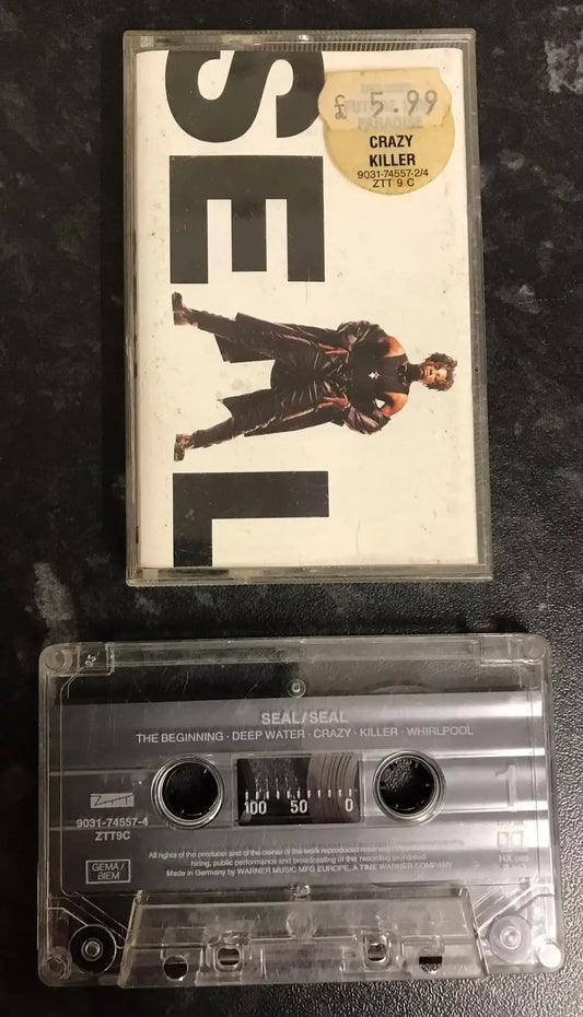 Seal, Seal Album, Self Titled ZTT8C, 9031-74557-4, Vintage Cassette Magretro