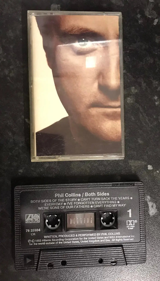 Phil Collins, Both Sides Album, Atlantic Records, 78 25504, Vintage Cassette Magretro