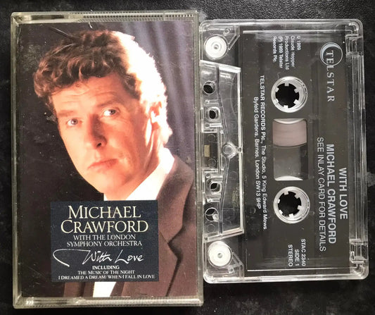 Michael Crawford With Love Album, TELSTAR, STAC 2340, Vintage Cassette Magretro