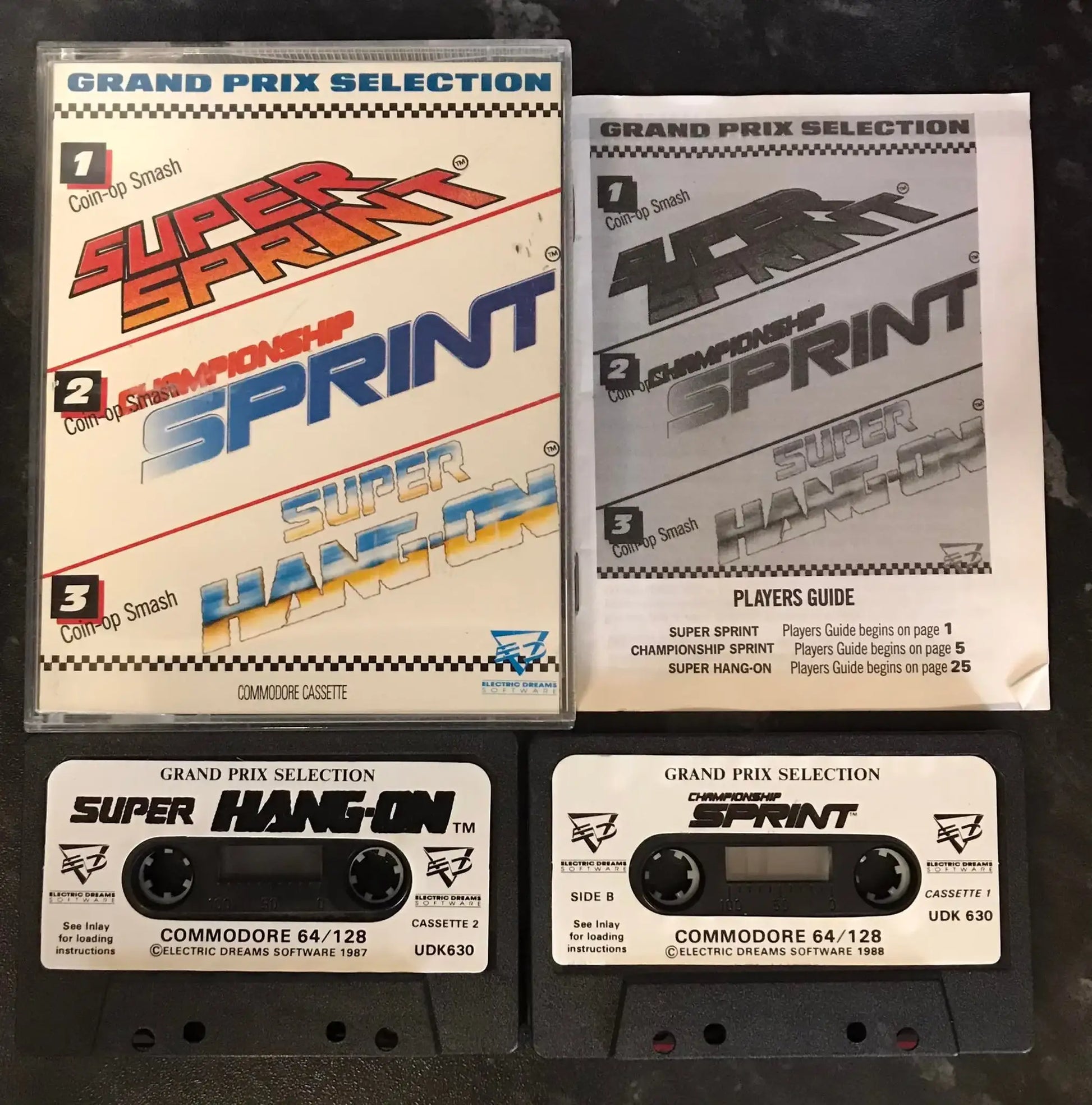 Grand Prix Selection Compilation, C64 Game by Electric Dreams Magretro