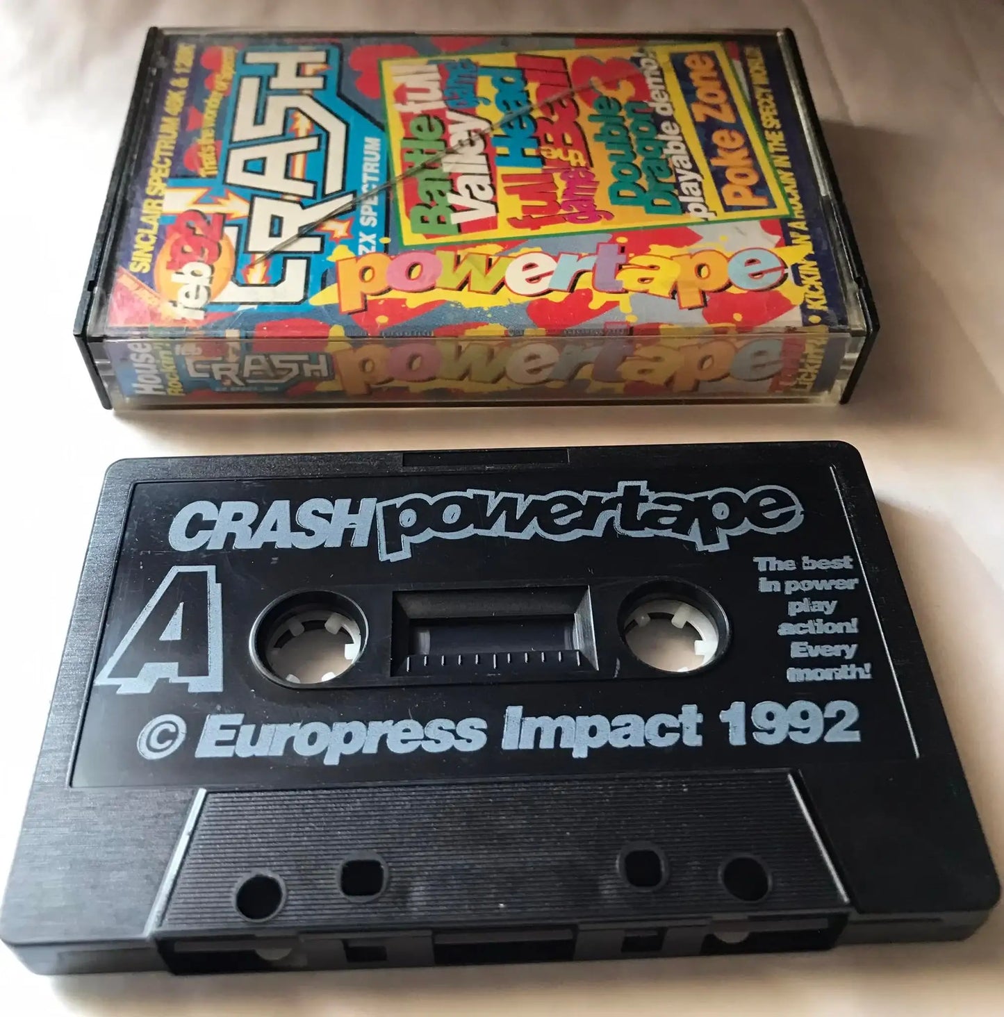 Crash, magazine Tape, Powertape, February 1992 Magretro