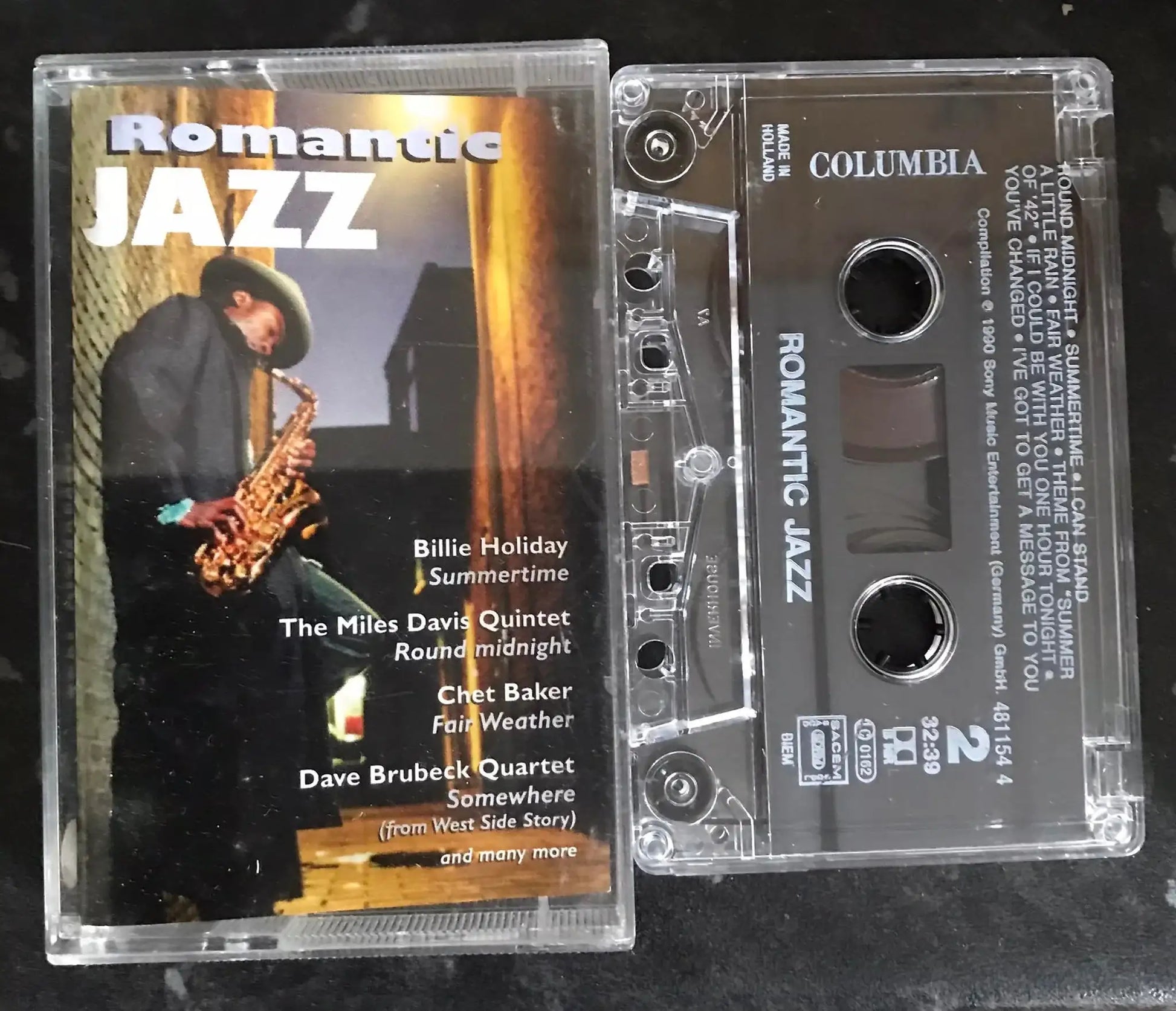 Romantic Jazz Album, Columbia, 481154 4, Vintage Cassette Magretro
