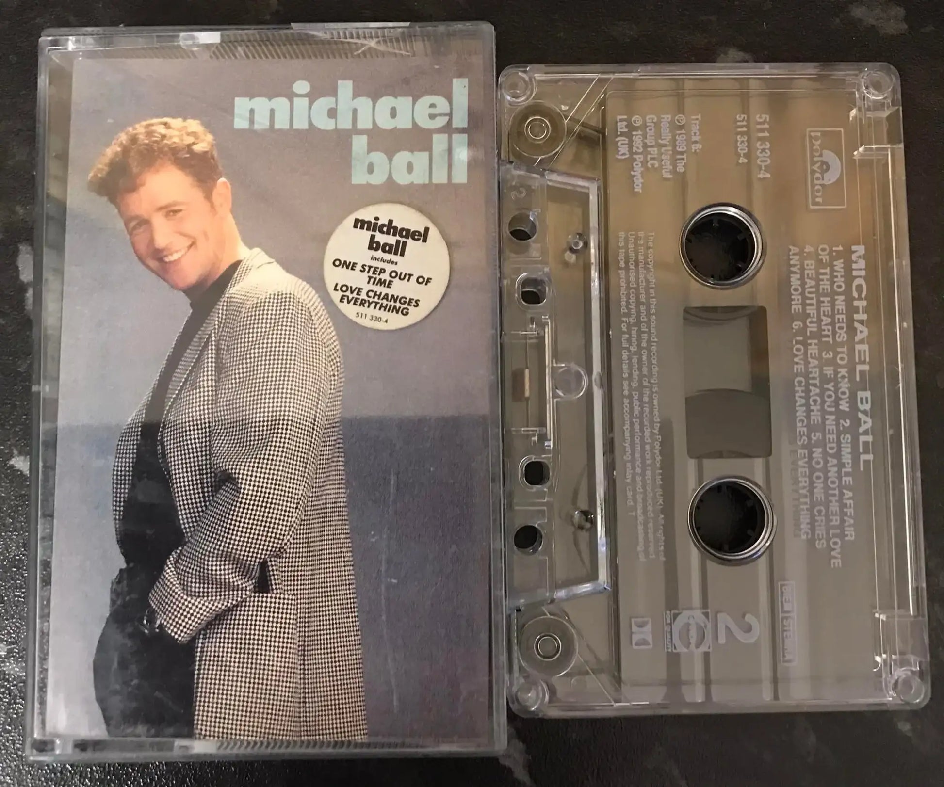 Michael Ball, Self Titled Album, POLYDOR, 511330-4, Vintage Cassette Magretro