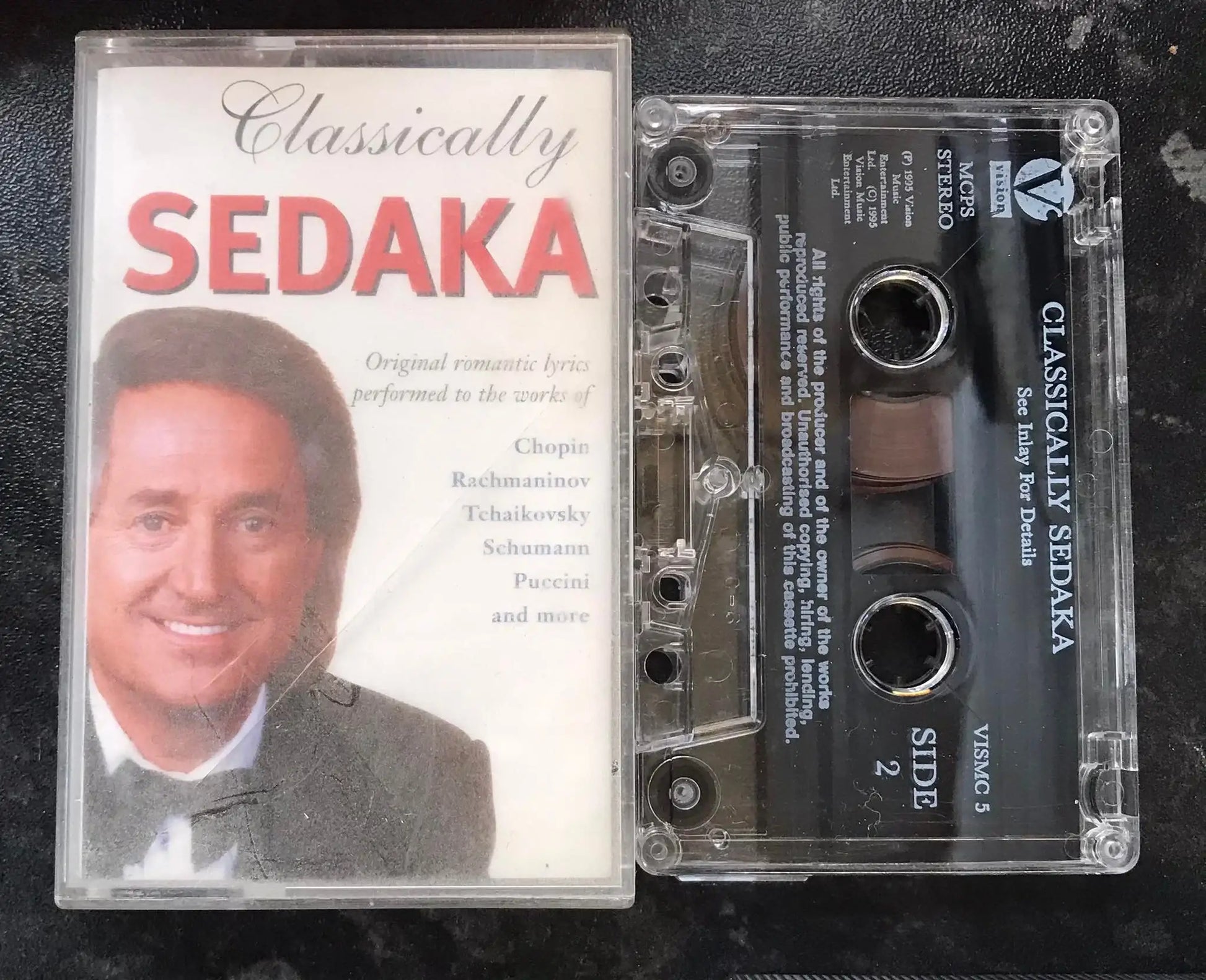 Classically Sedaka Album, Neil Sedaka, Vision, vismc 5, Vintage Cassette Magretro